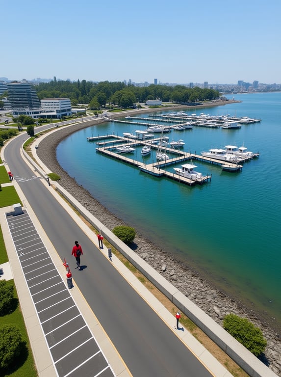 Convert this empty shoreline i...