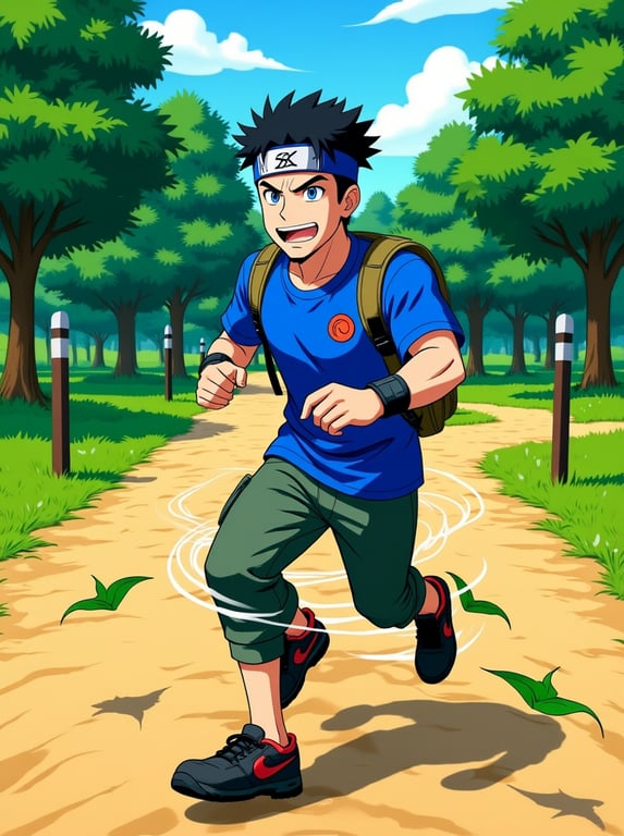 Turn this casual park snapshot...