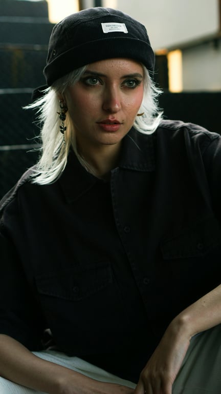 AI music festival outfits filter before photo - original image before festival outfit applied