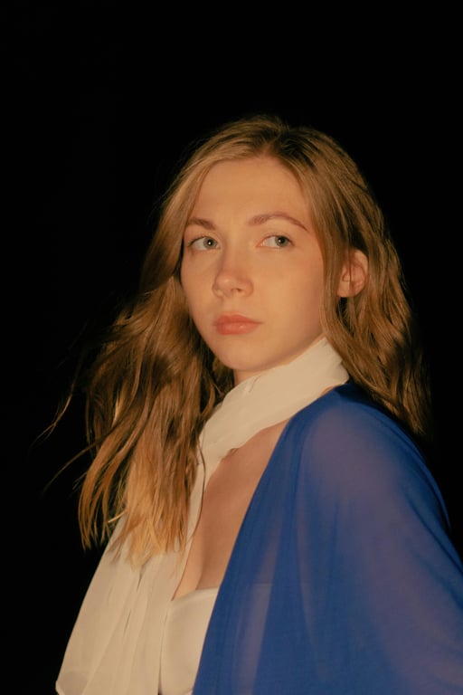 a portrait of a person recreated as a randomly generated cartoon character with expressive eyes, simplified anatomy, smooth contours, and a cohesive cartoon design