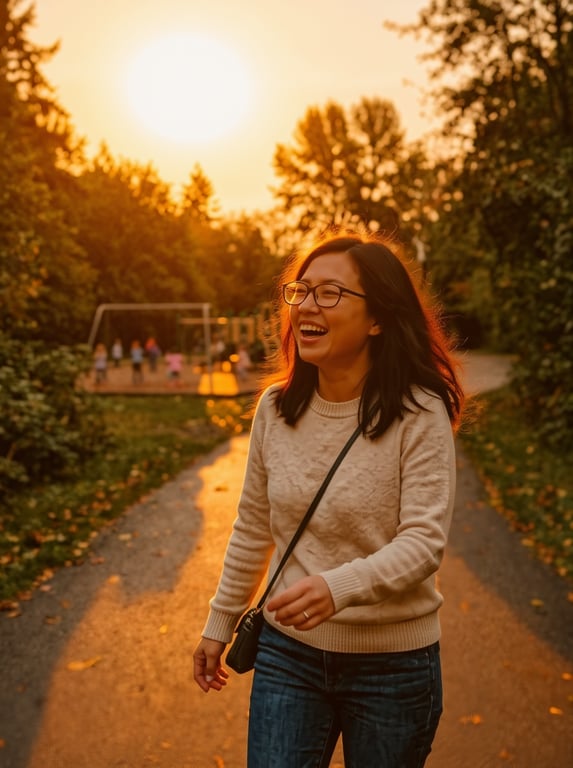 Re-light this park candid to l...