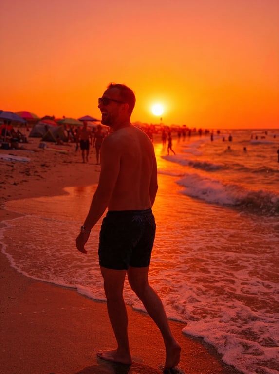 Transform the scene from harsh...