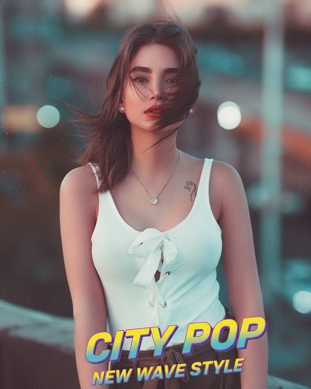 A still life photo edited to resemble an 80s advertisement, with pronounced grain, bold but slightly off-color reproduction, and a simplistic composition.