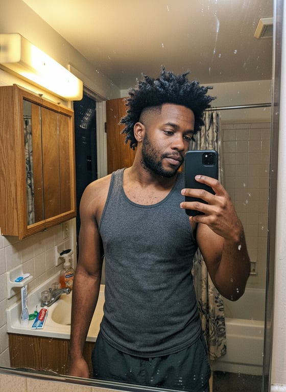 Refine his medium-length coils...