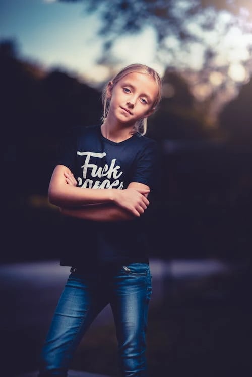 Kids ninja before – portrait before snow outfit edit