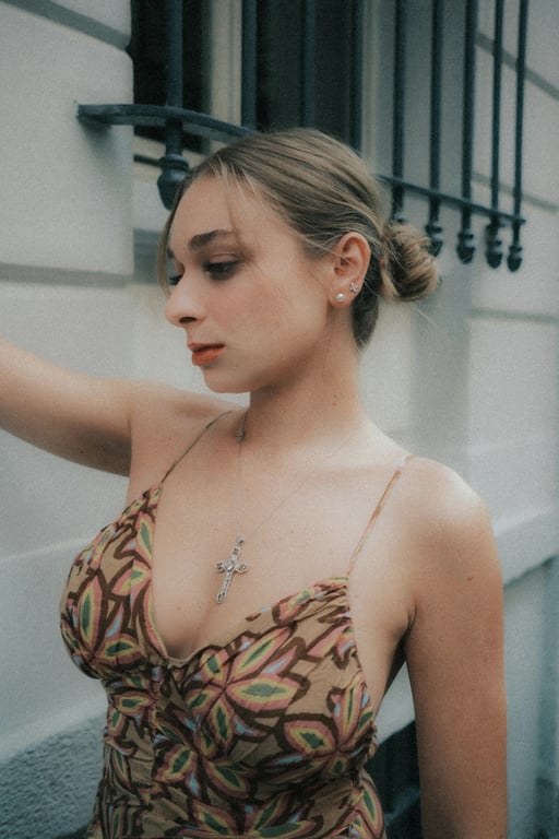 AI body enhancement filter after transformation - side profile with enhanced look