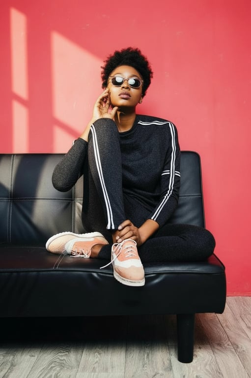 A professionally edited photo of a woman, realistic wrinkle reduction, natural hair detailing, realistic makeup addition, color vibrancy adjustment, soft window light.