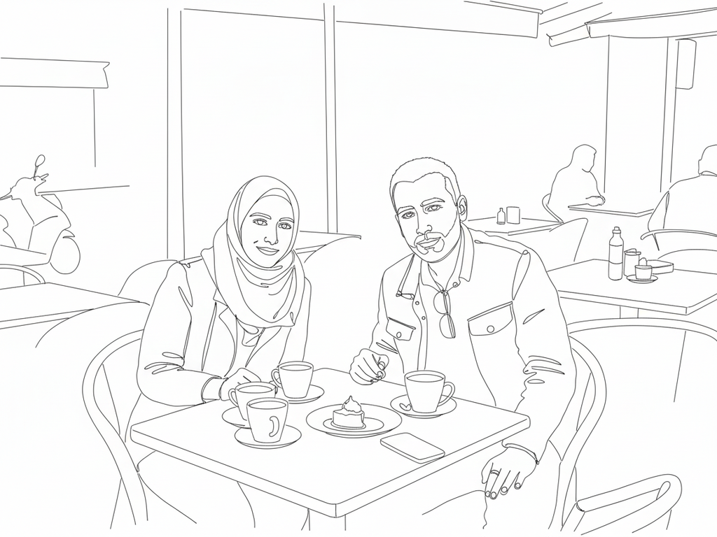 Convert this cluttered café mo...