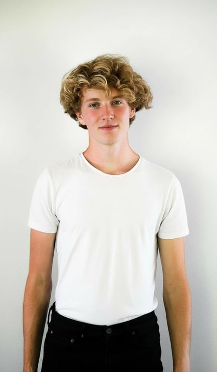 A realistic photo edit of a man, aging reduction while keeping character lines, natural hair color enhancement, realistic clothing detail sharpening, balanced exposure.