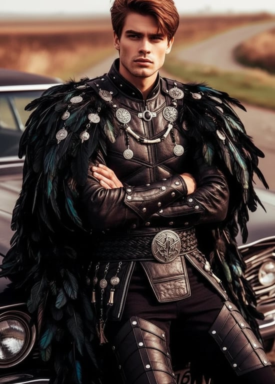 AI ninja outfit filter after transformation - fashion portrait in sleek black ninja outfit