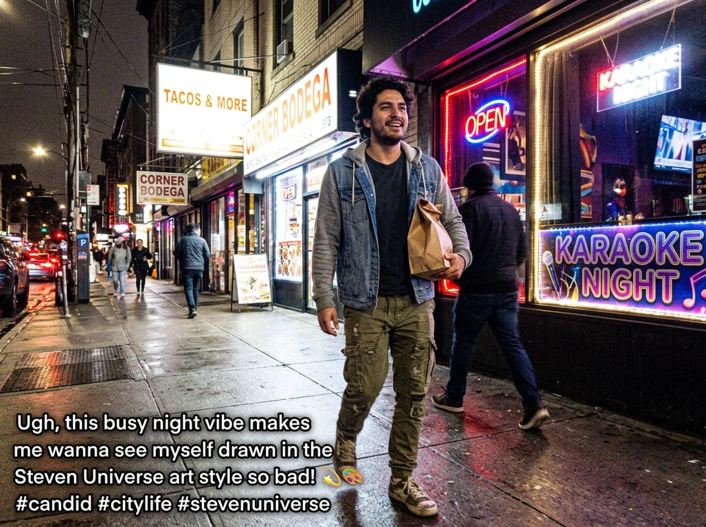 Convert this nighttime street ...