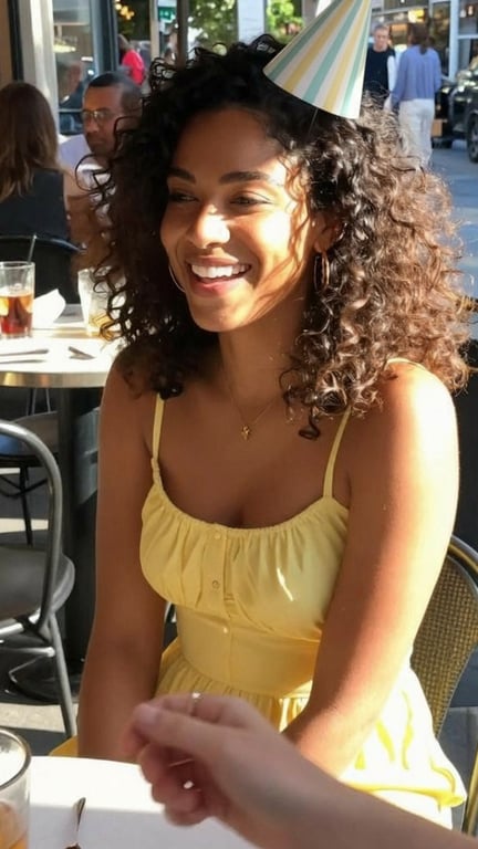 Add a realistic cone-shaped bi...