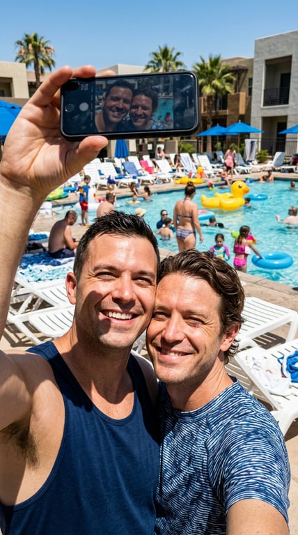 Reimagine this resort pool sel...
