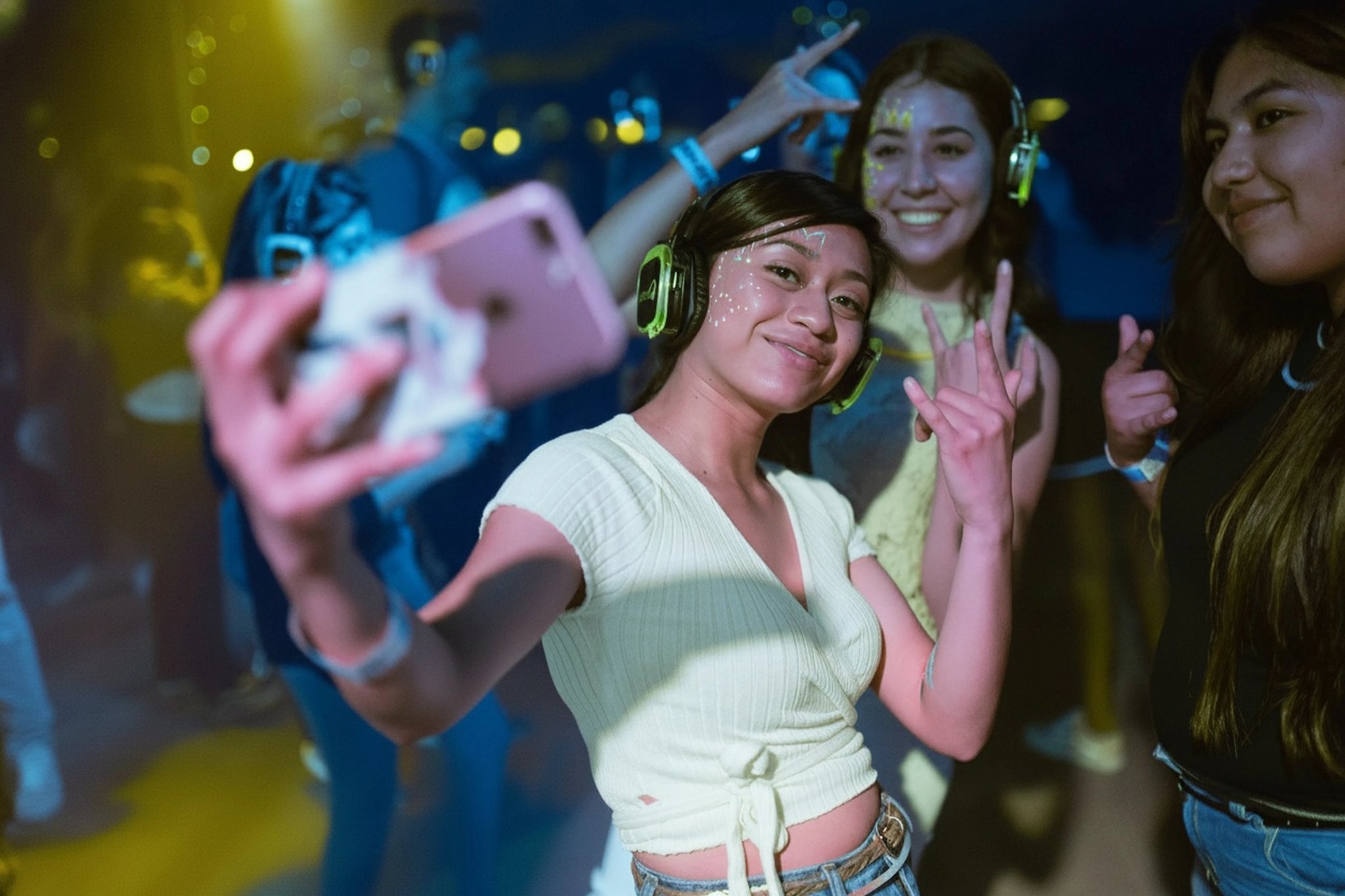 AI color inverter after transformation - studio photo enhanced by AI color inversion effect