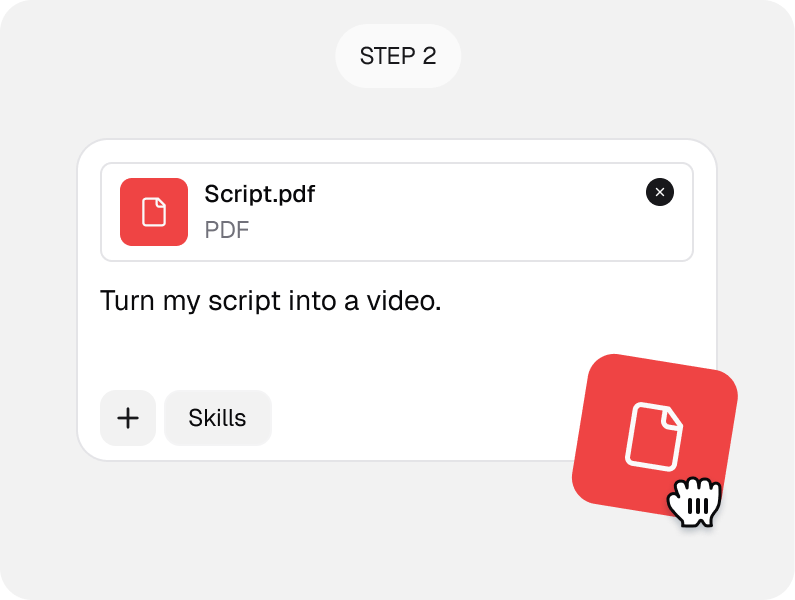 Upload your script file