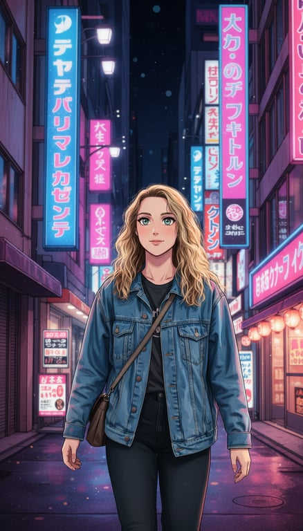 Turn this candid night street ...