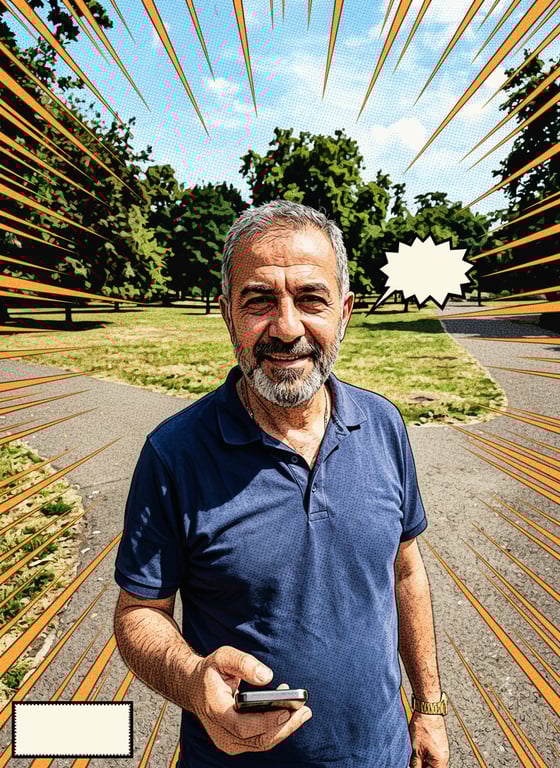 Reimagine this park snapshot a...