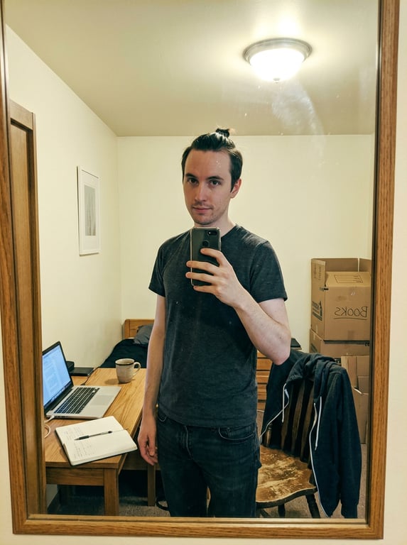 Reimagine this mirror selfie a...