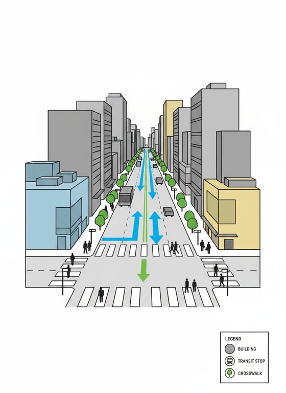 Reinterpret this urban street ...