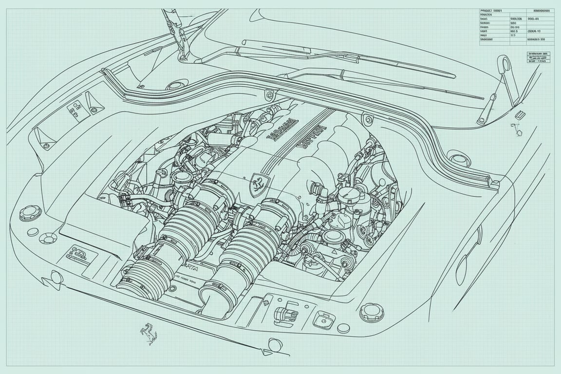 a professional CAD draft rendered with clear geometry, technical precision, and standardized drafting logic