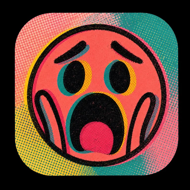 Vectorize the doodled face int...