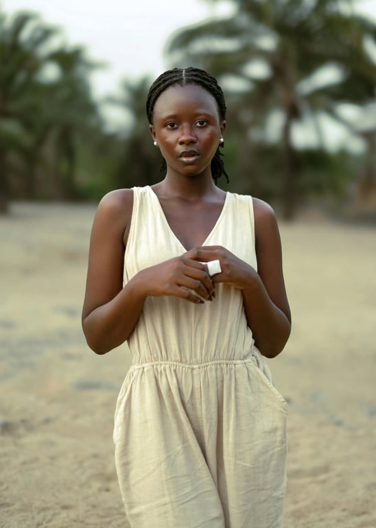 a portrait of a person enhanced with a Polaroid instant photo look, featuring soft contrast, slightly faded colors, warm highlights, gentle haze, subtle vignetting, and clean instant-film texture