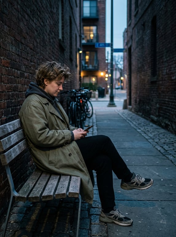 Reinterpret this quiet alley b...