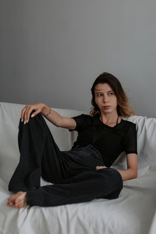 a portrait of a person stylized in an Americana-inspired art style evoking small-town life, open roads, honest expression, and classic American imagery