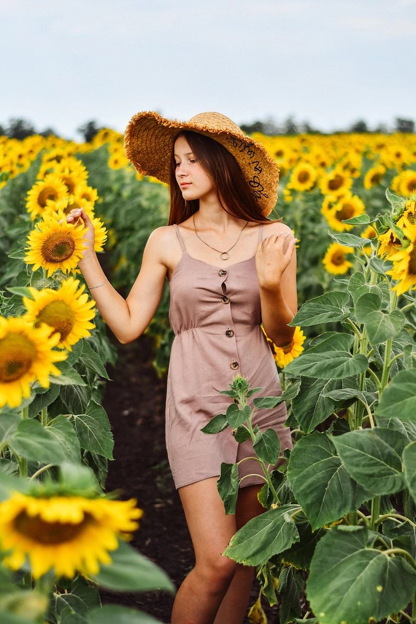 AI graduation photo filter before photo - portrait in casual outfit before graduation edit