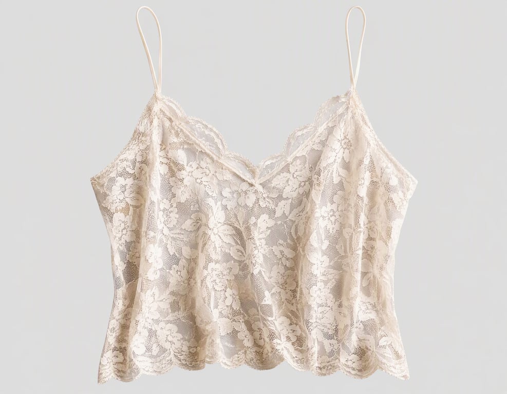 gallery item - 3 - Buat video mode Prancis dari camisole renda