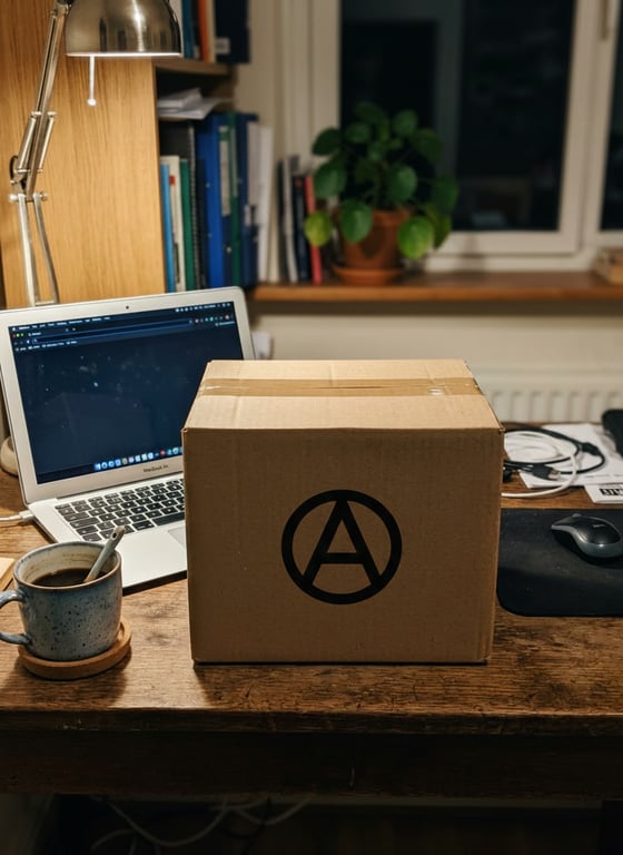 Place a bold, simple brand log...