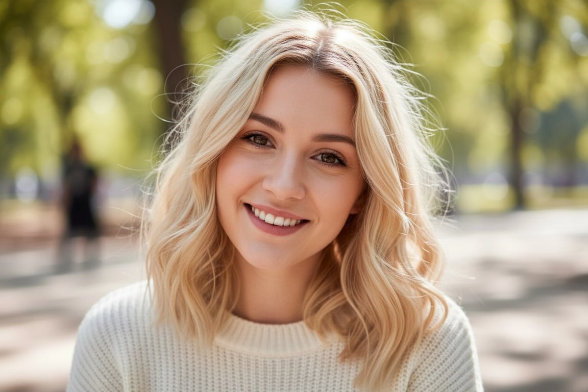 ai pet to human after – a woman smiling brightly, mirroring the dog’s joyful energy