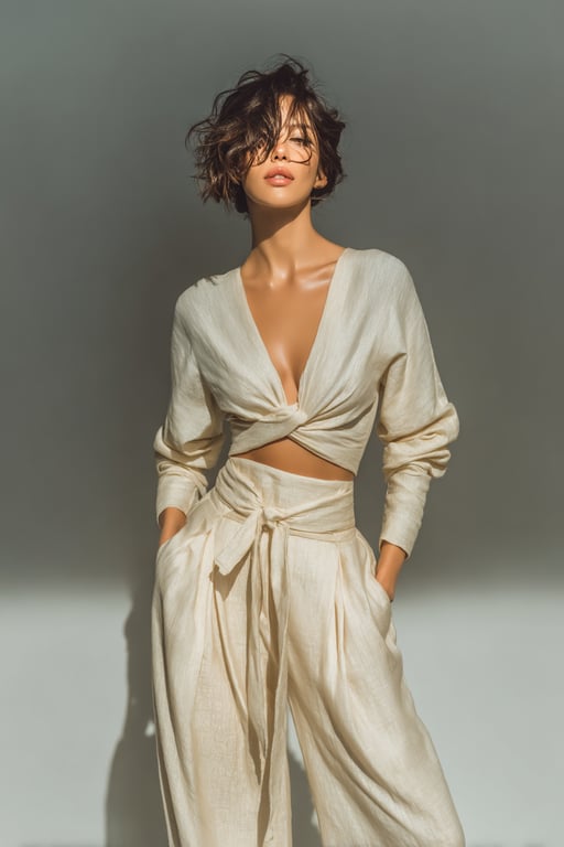 Generate modern bikini design on the photo