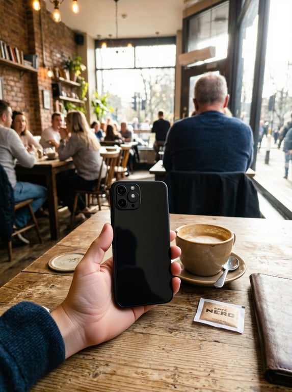 Convert this casual café snaps...