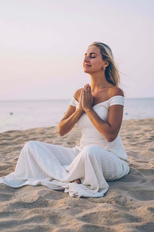 White Party Outfits filter after transformation - portrait styled in minimalist white party outfit