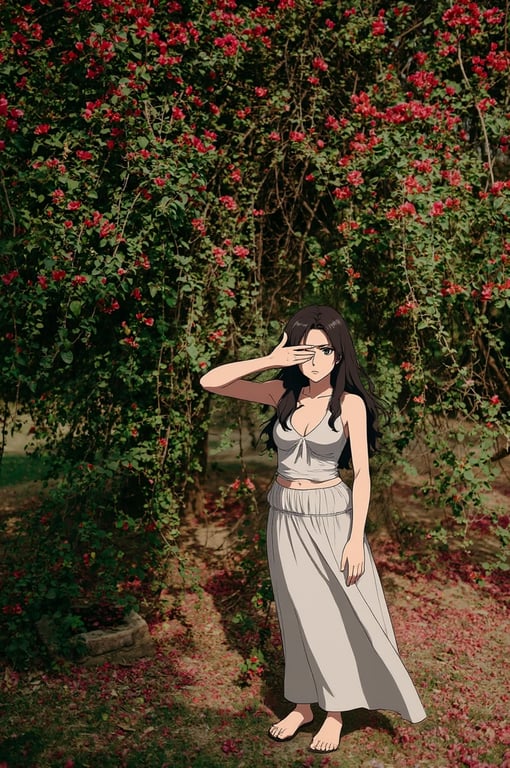 a portrait of a person edited to resemble an Attack on Titan–style anime character, focusing on realism, tension, and cinematic depth