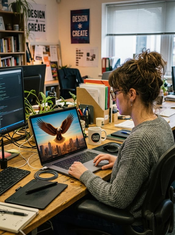 Regenerate the eagle illustrat...