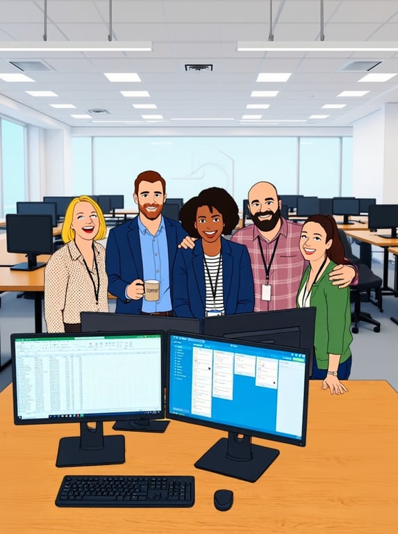 Convert this group photo into ...