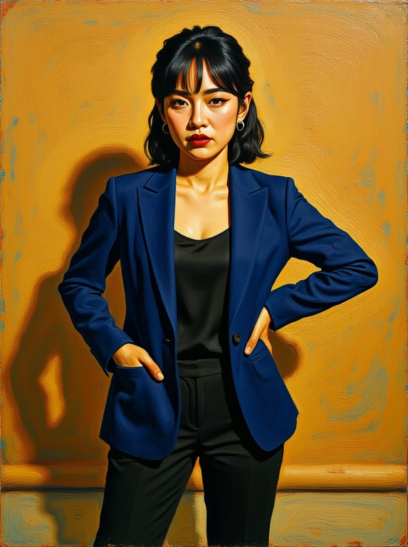 Turn the entire studio portrai...