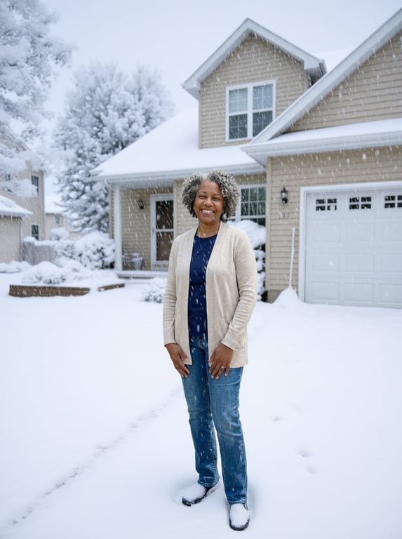 Turn this suburban exterior in...