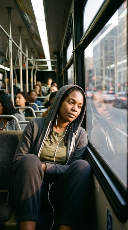 Recreate this bus commute mome...
