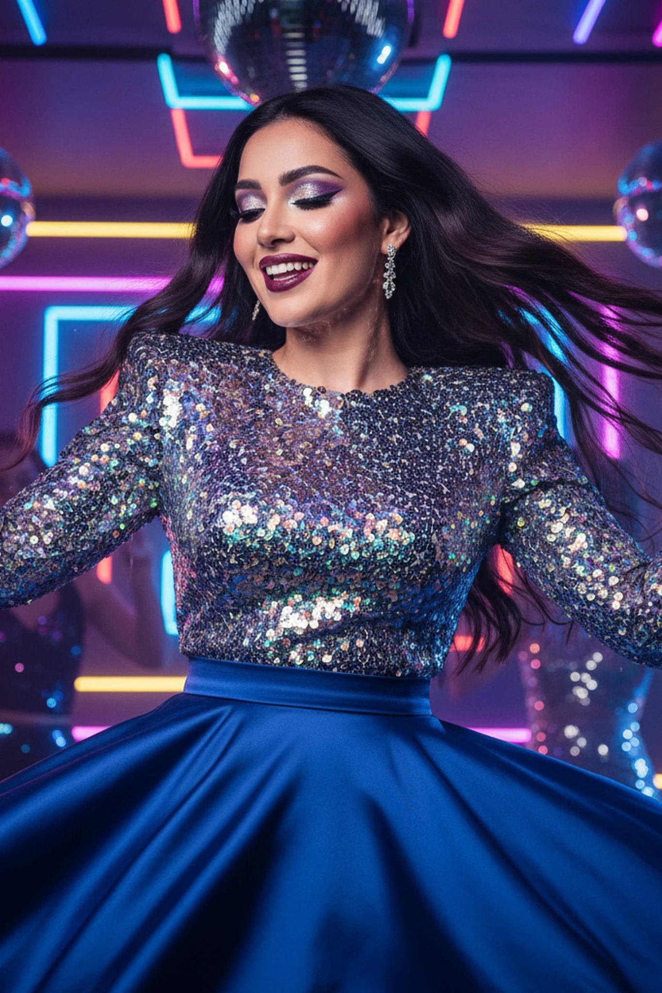 80s Party Outfits user case - suitable for retro party visuals, event posters, and social media content