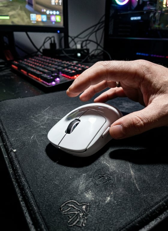Keep the gaming setup, RGB amb...
