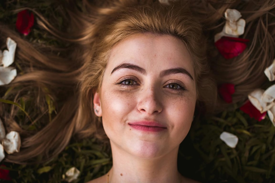 ai-demon-filter before pic - natural portrait of woman