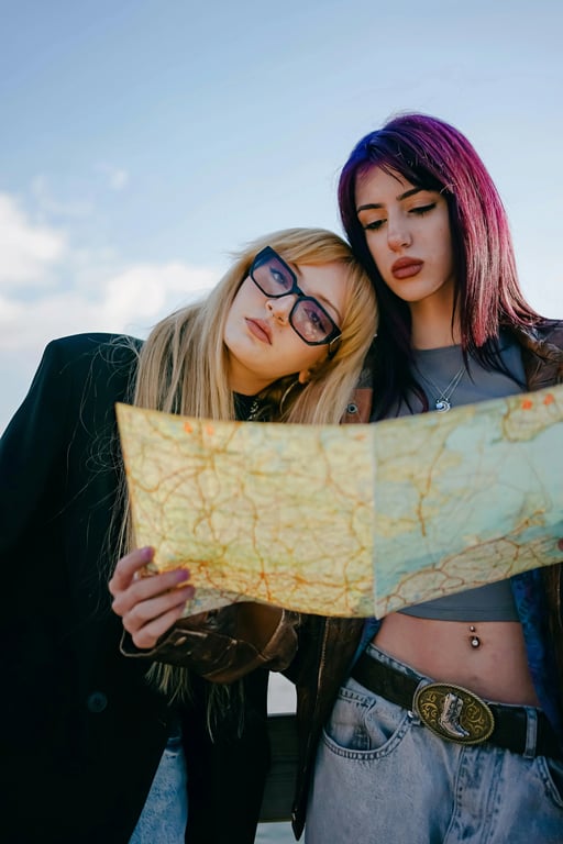 ai action figure generator before: friends reading the map