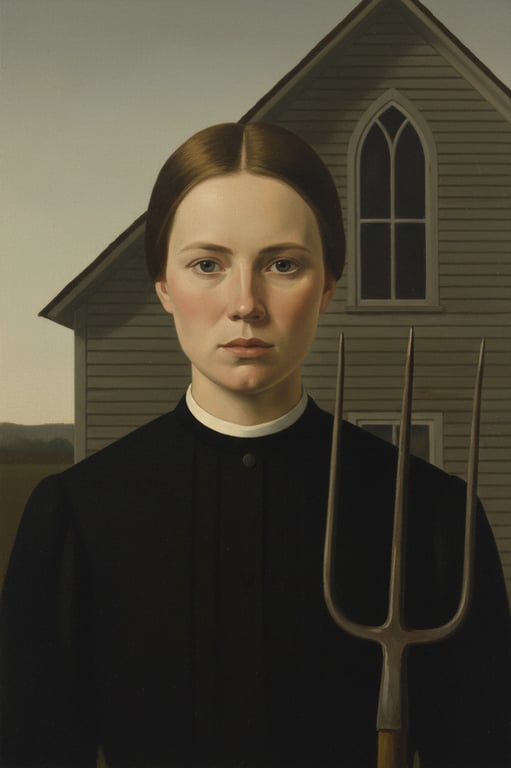 Effortlessly convert your images into stunning American Gothic art pieces with Kaze AI's advanced tools. Perfect for adding a classic touch to family portraits, travel photos, and more.