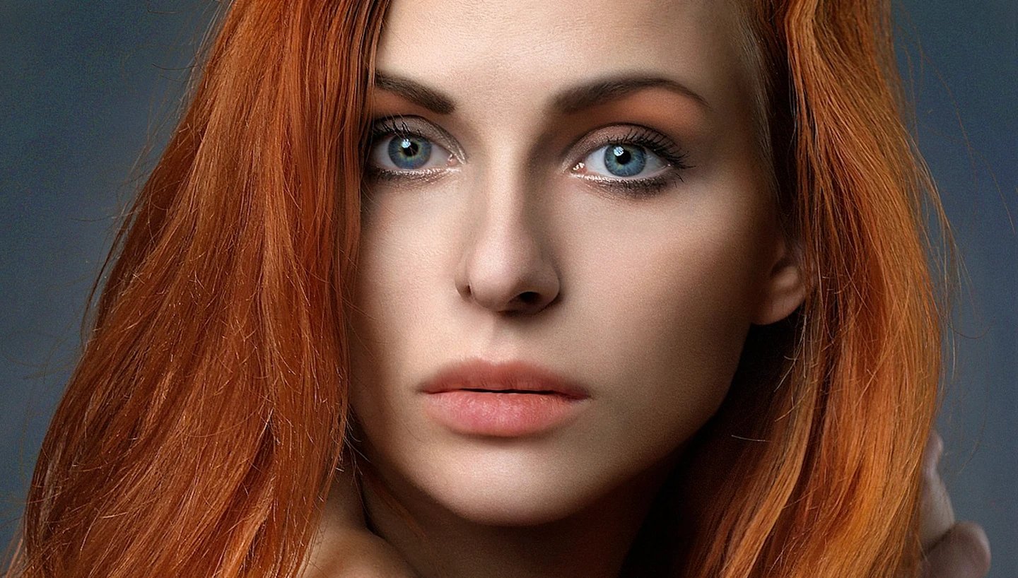 AI age regression filter before photo - portrait with adult facial features before young effect