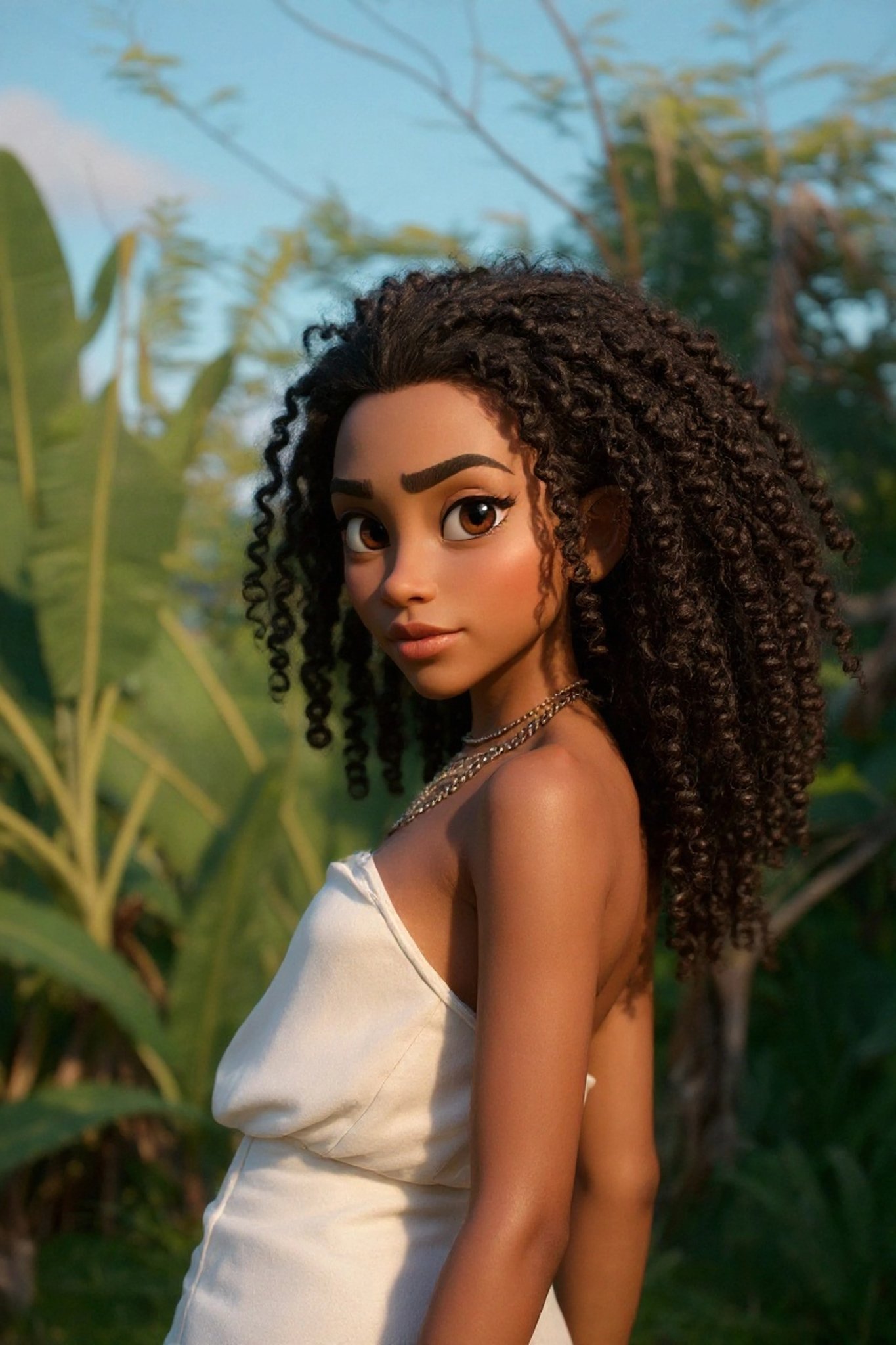 AI Disney style filter after transformation - creative photo with magical Disney aesthetic