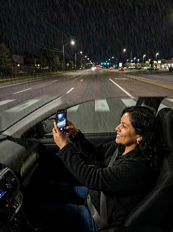 Transform the driving scene in...