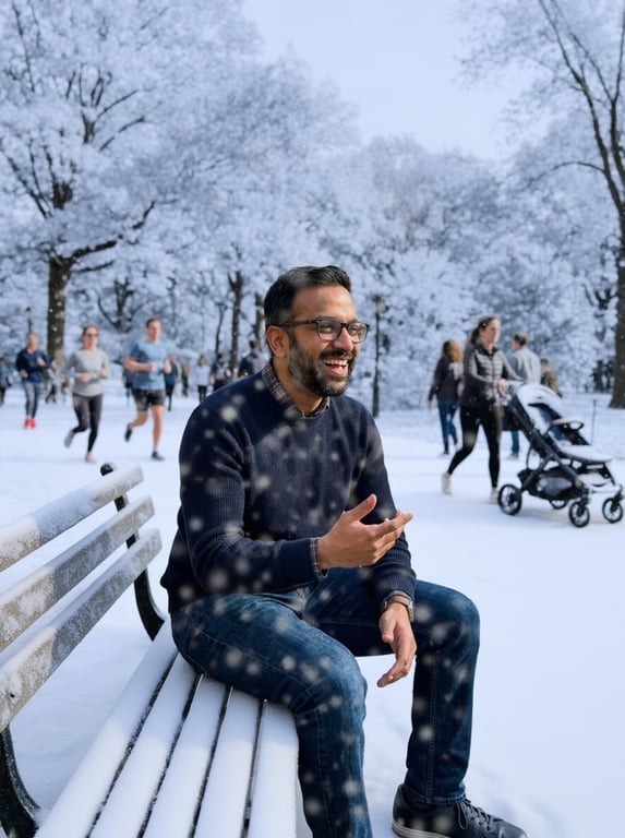 Transform this autumn park sce...